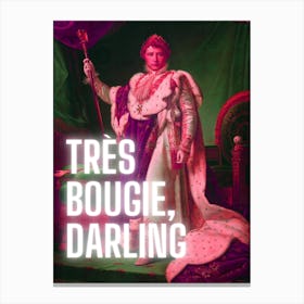 Tres Bougie Darling Canvas Print