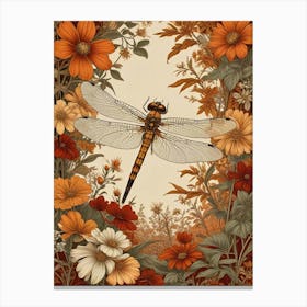 William Morris Dragonfly Autumn Exhibit (2) Canvas Print