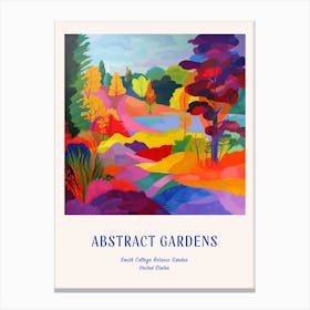 Colourful Gardens Smith College Botanic Garden Usa 2 Blue Poster Canvas Print