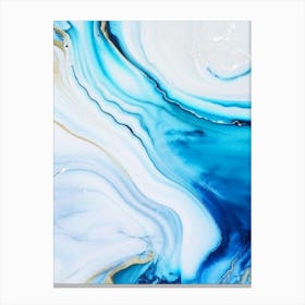 Water Abstract Art Waterscape Marble Acrylic Painting 1 Canvas Print
