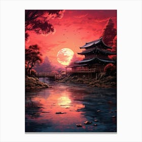 Asian Sunset 2 Canvas Print