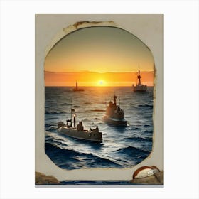Sailor In The Sea -Reimagined Canvas Print