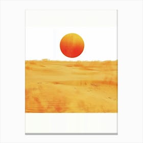 Sunset In The Desert 9 Canvas Print