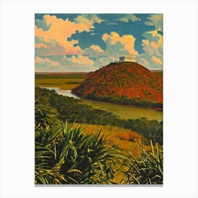 Everglades National Park United States Of America Vintage Poster Canvas Print