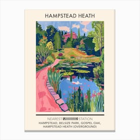 Hampstead Heath London Parks Garden 3 Canvas Print