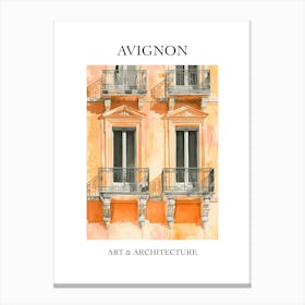 Avignon Travel And Architecture Poster 1 Canvas Print