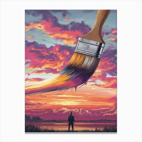 Pintando El Cielo Canvas Print