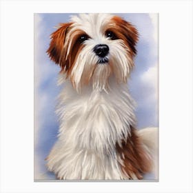 Coton De Tulear 3 Watercolour dog Canvas Print