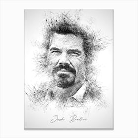 Josh Brolin Canvas Print