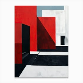 Red And Black, Minimalism Canvas Print