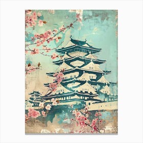 Himeji Jo Japan Mid Century Modern 2 Canvas Print