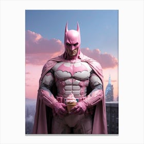 Pink Batman Canvas Print