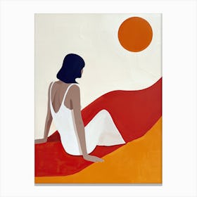 'Sunset' Boho 1 Canvas Print