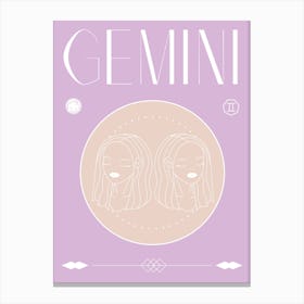Gemini Canvas Print