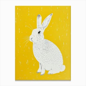 Yellow Arctic Hare 2 Canvas Print