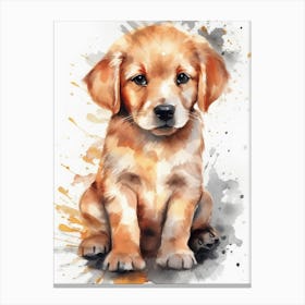 Golden Retriever Puppy Canvas Print