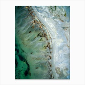 Aerial View Of A Beach Canvas Print