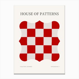 Checkered Pattern Poster 17 Canvas Print