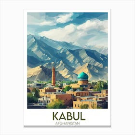 Affiche de voyage Kabul Canvas Print