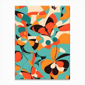 Abstract Butterflies Canvas Print