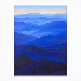 Blue Mountains At Dusk Canvas Print