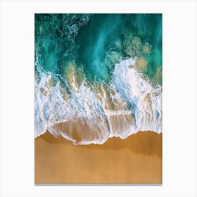 Aerial View Of A Beach 140 Canvas Print