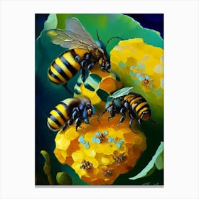 Larva Bees 2 Painting Canvas Print