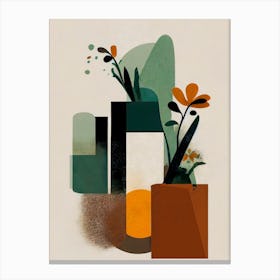 Geometric Vases Canvas Print