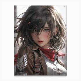 Mikasa Ackerman Attack On Titan 6 Canvas Print