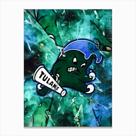 Tulane Green Wave 1 Canvas Print