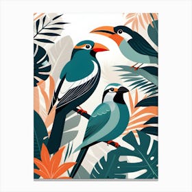 Tropical Birds 2 Canvas Print