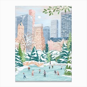 Central Park New York Travel Canvas Print