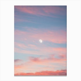 Pastel Moon Canvas Print
