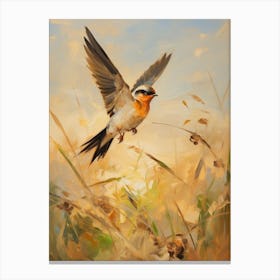 Bird Painting Barn Swallow 4 Canvas Print