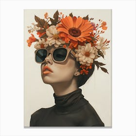 Flower Crown Canvas Print