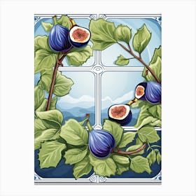 Figs Illustration 1 Canvas Print