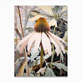 Coneflower 4 Flower Painting Canvas Print