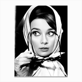 Audrey Hepburn Vintage Canvas Print