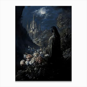 Night At The Castle Canvas Print