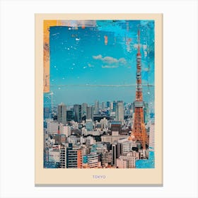 Kitsch Tokyo Poster 2 Canvas Print