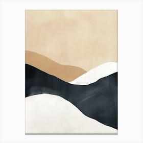 Horizon Of Hues Minimalist Style Canvas Print