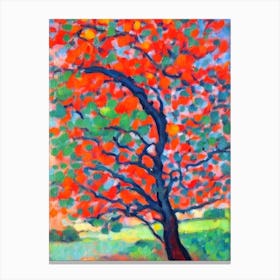 River Red Gum 1 tree Abstract Block Colour Canvas Print