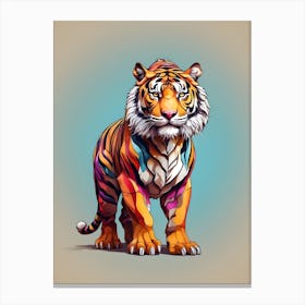 Colorful Tiger Canvas Print