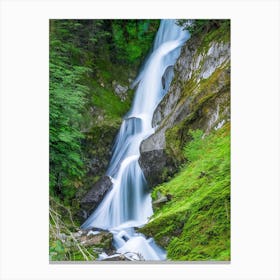 Trummelbach Falls, Switzerland Nat Viga Style (3) Canvas Print