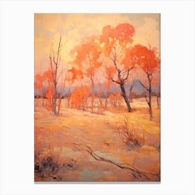 Autumn Orange Landscape 6 Canvas Print