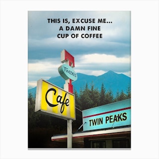Twede'S Cafe Twin Peaks Canvas Print