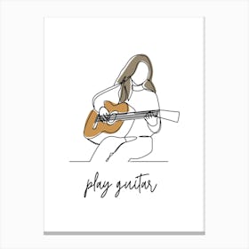 Play Guitar Canvas Print