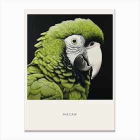 Ohara Koson Inspired Bird Painting Macaw 3 Poster Canvas Print
