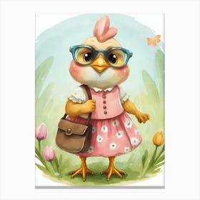 Chick About Town Canvas Print