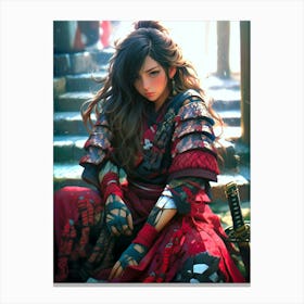 Samurai Girl 1 Canvas Print